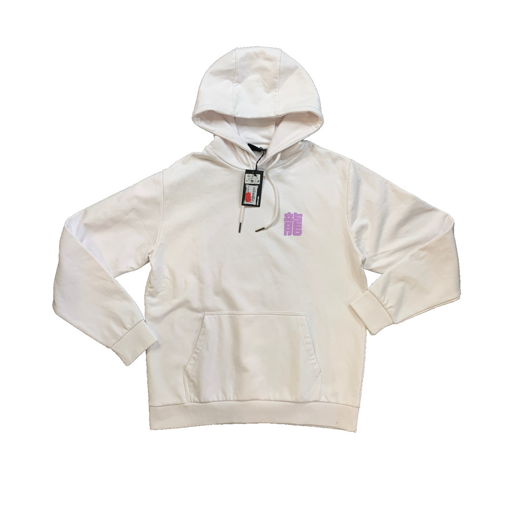 Snipes Hoodie Mens XL White Glory Dragon V2 Fleece Lined Pullover Sweatshirt